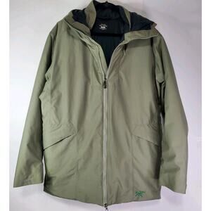 Arc'Teryx Khuno Parka Jacket Goretex Coreloft Green Large Windstopper